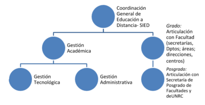 SIED, organización de la gestión